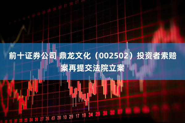 前十证券公司 鼎龙文化（002502）投资者索赔案再提交法院立案